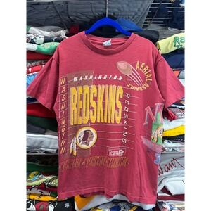 Vintage 1992 Washington Redskins Salem Sportswear T-Shirt Mens M All Over Print
